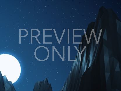 Digital Mountains Night Stars