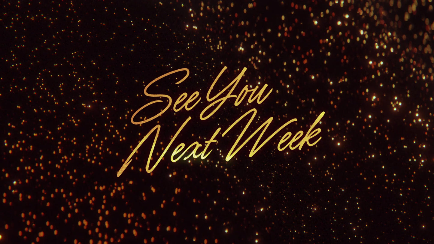 Glitter Echoes See You Next Week Title