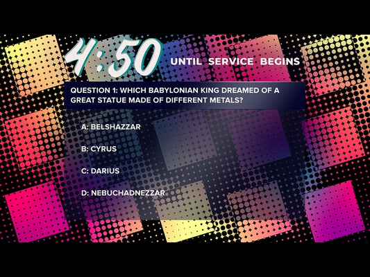 Halftones Gradient Trivia Countdown