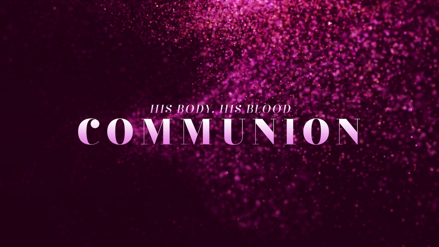 New Year Glitter Communion Still