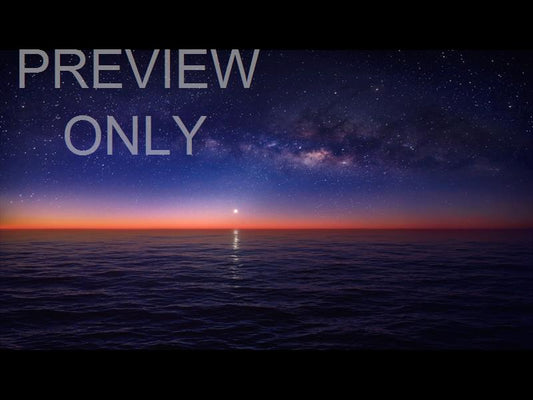 Seascape Blue Starry Night