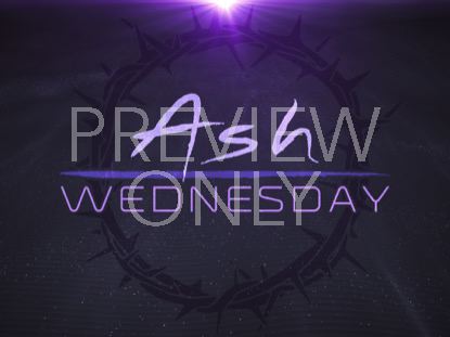 Ash Wednesday Desert Sands