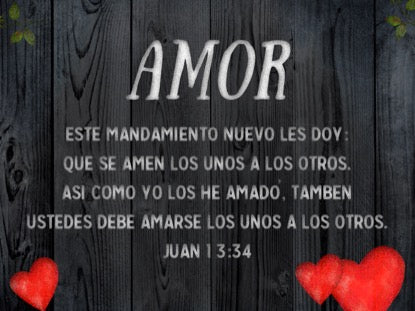 Wooden Valentine John 13 Motion Spanish