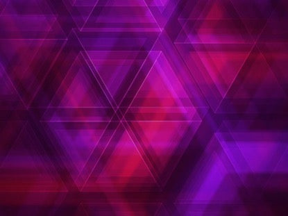Triangle Glass Purple Loop