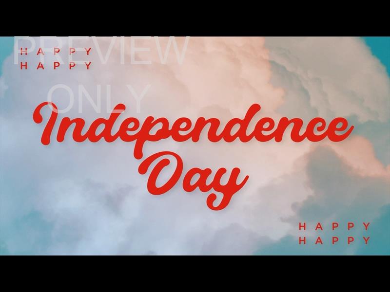 Blue Skies Independence Day Still