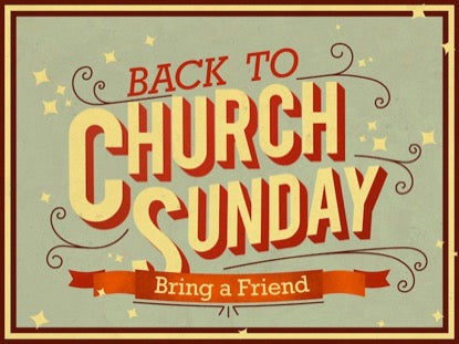 Church Sunday Back To Church
