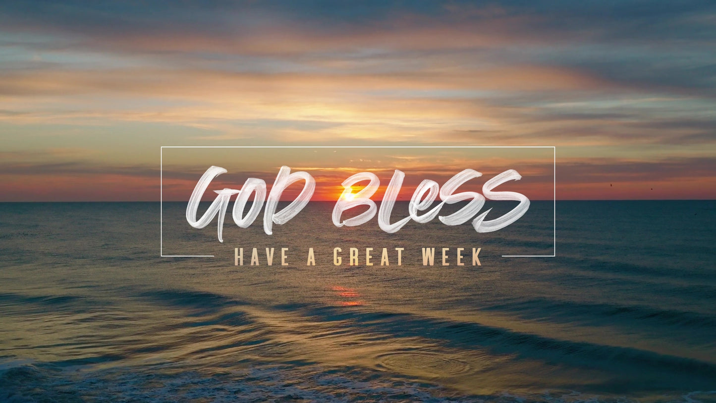 Sunrise Ocean God Bless