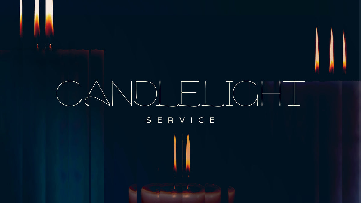 Gradient Glass Candlelight Service