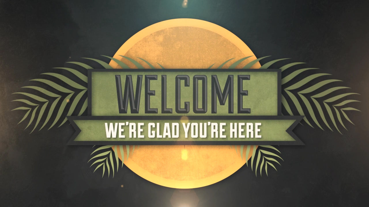 Vintage Palm Sunday Welcome Still