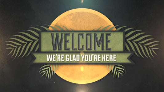 Vintage Palm Sunday Welcome Still