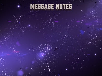 Galaxy Glass Message Notes