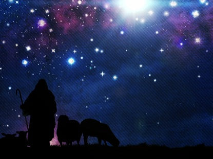 Shepherd On The Side Background