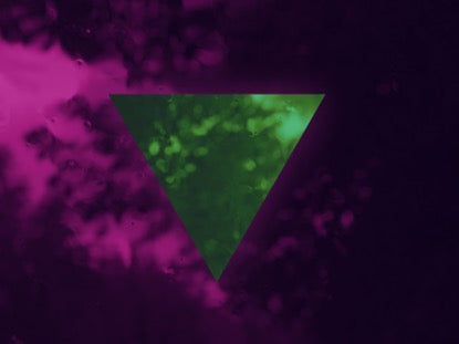 Green Pink Triangle Geo