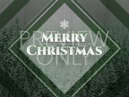 Winter Trails Green Christmas Still