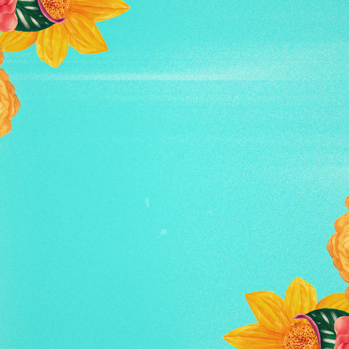 Vintage Floral Sunday Blank