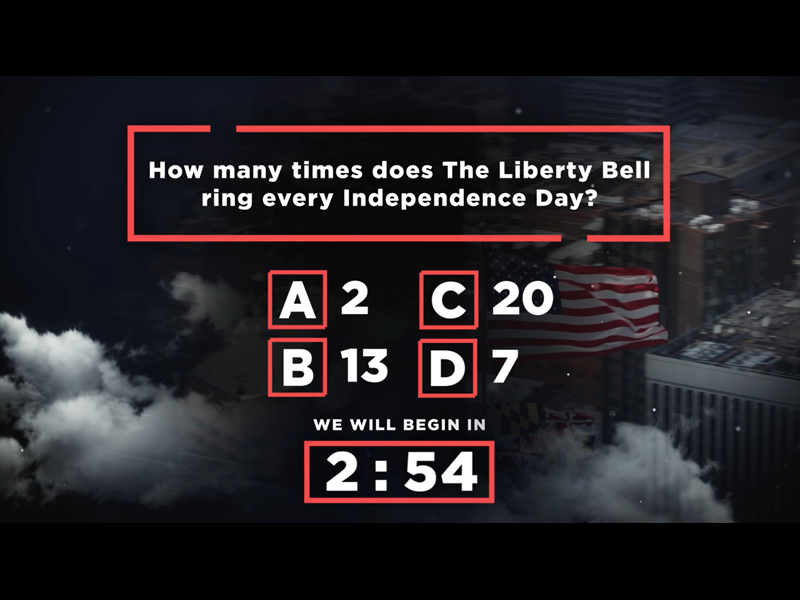 July 4th Trivia 2: Countdown