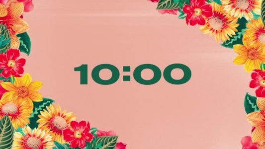 Vintage Floral 10 Min Countdown