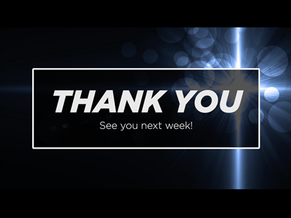 Thank You Motion Background - Abstract Blue Light
