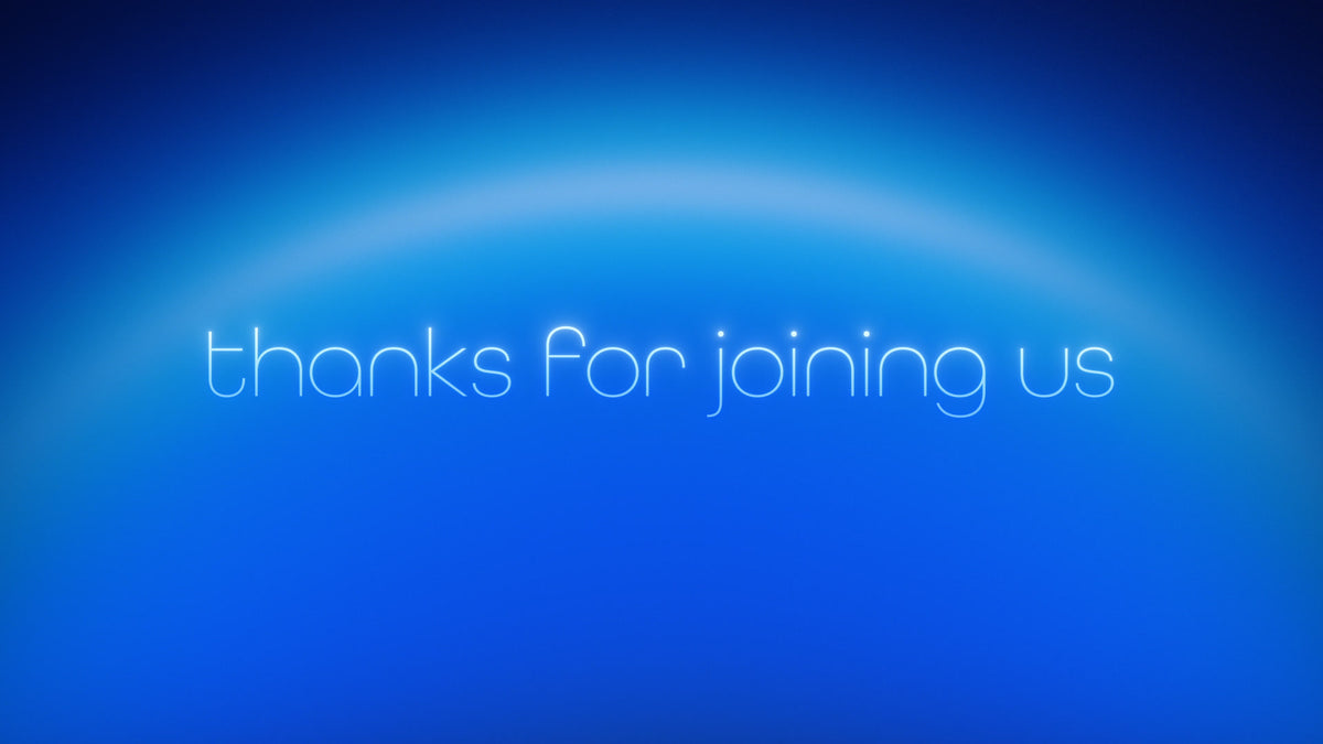 Arc Title Slide Thanks For Joining Us