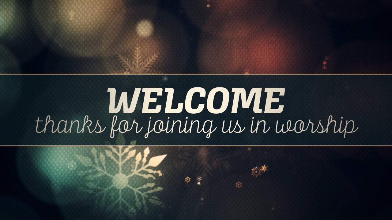 Vintage Christmas Lights Welcome