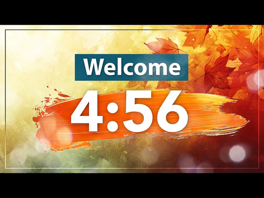 Painted Fall Leaves Countdown