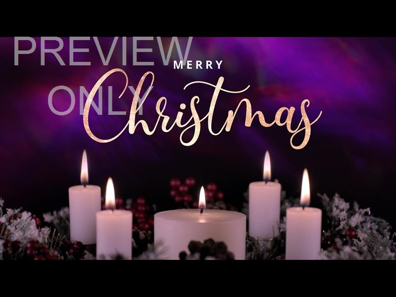 Advent Wreath Merry Christmas Still