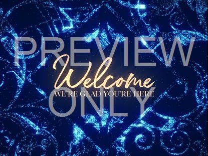 Sparkle Welcome Blue
