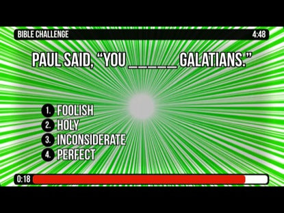 Bible Challenge Countdown - Galatians 3: 1-25