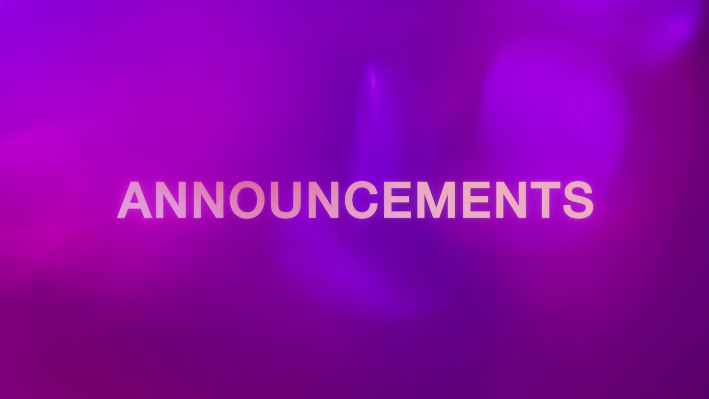 Scattered Lights Announcements