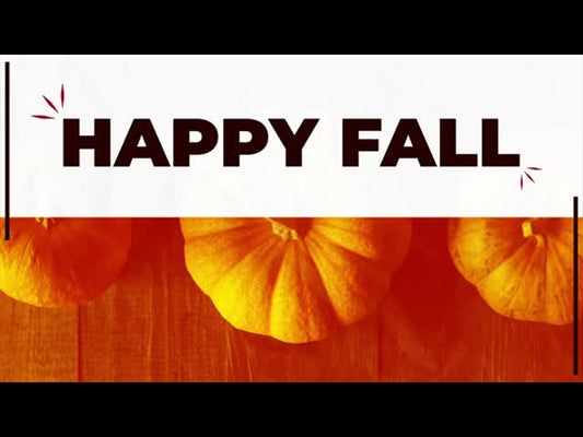 Half Pumpkin Happy Fall