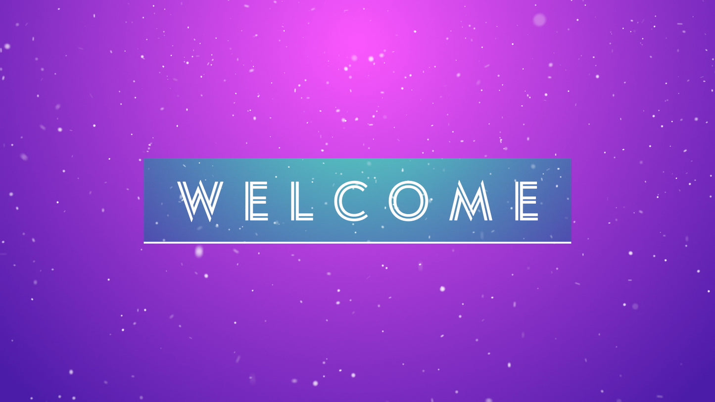 Gradient Snow Welcome Still