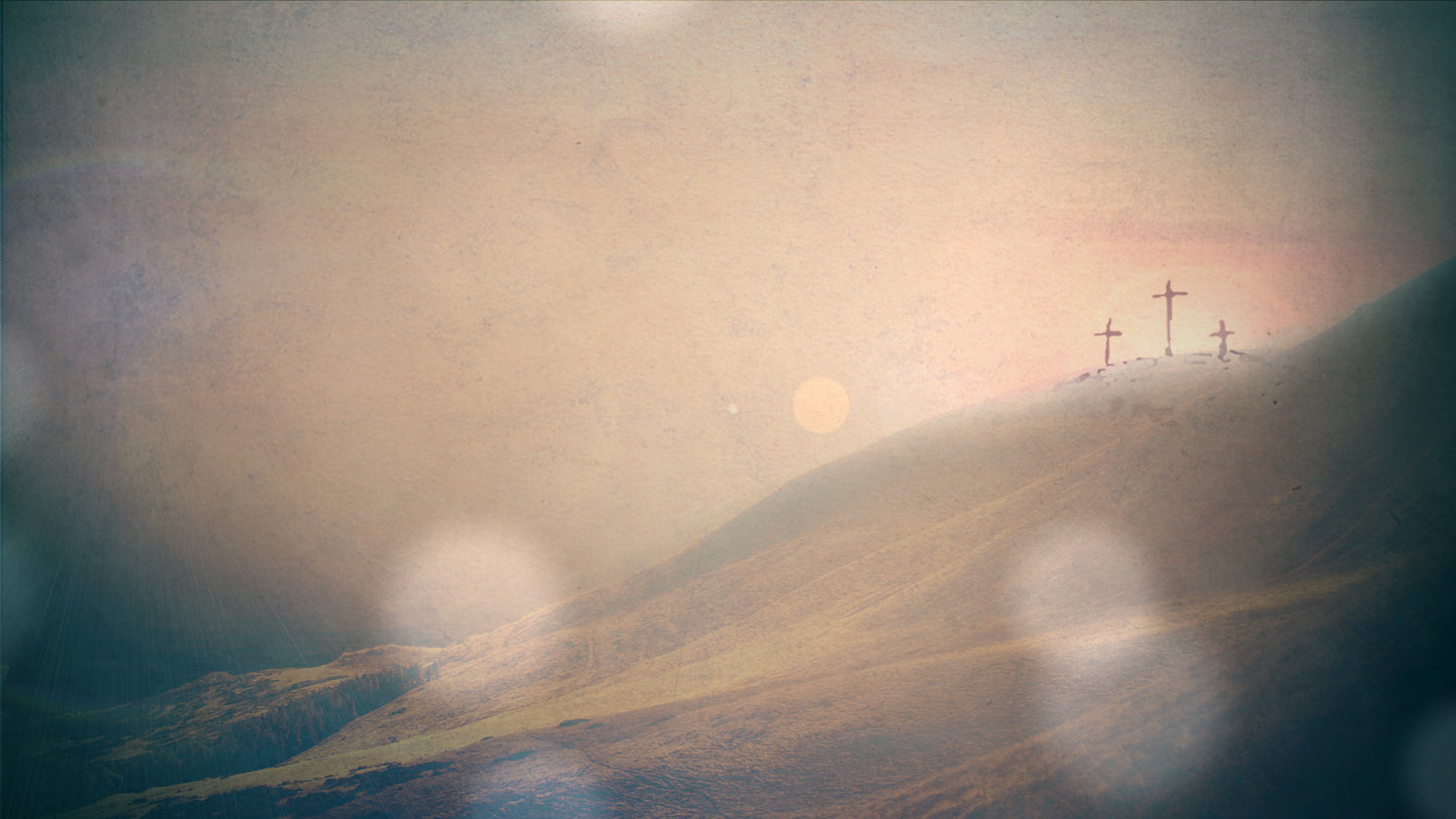 Sunset Crosses Distant