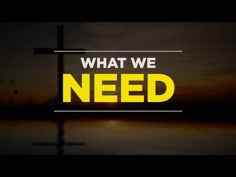 What We Need