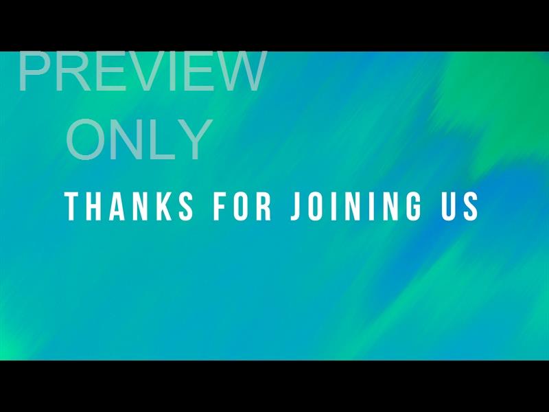 Color Sketch Title Slide - Thanks For Joining Us