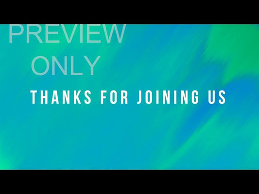 Color Sketch Title Slide - Thanks For Joining Us