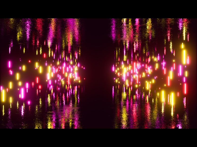 Fluorescent Skyline Pillars