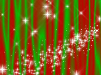 Star Curtain Red-green
