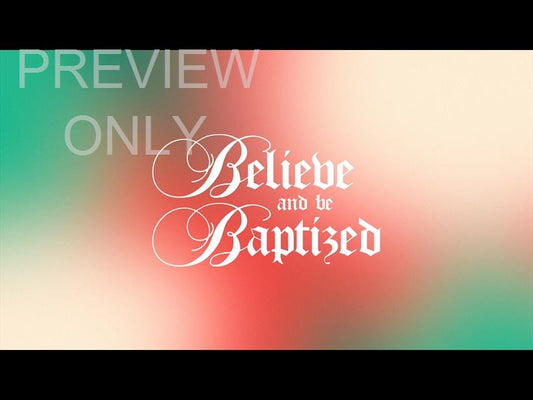 Christmas Gradient Baptism Still