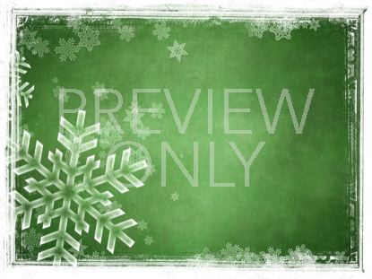 Snow Flake Frame Green