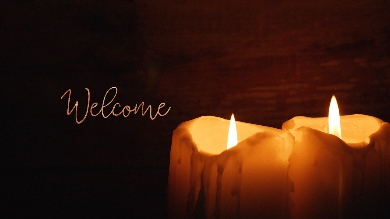 Christmas Candles Welcome