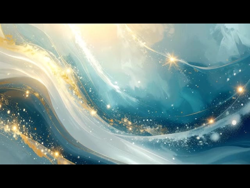 Golden Blue Swirl Motion Loop