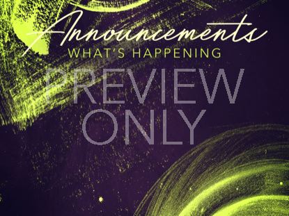 Good Vibes Announcements Still