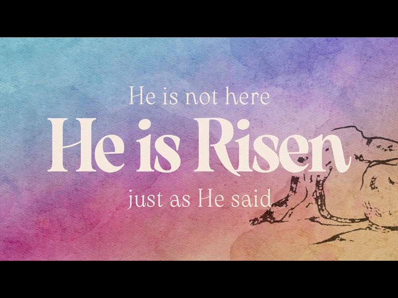 Easter Canvas He Is Risen