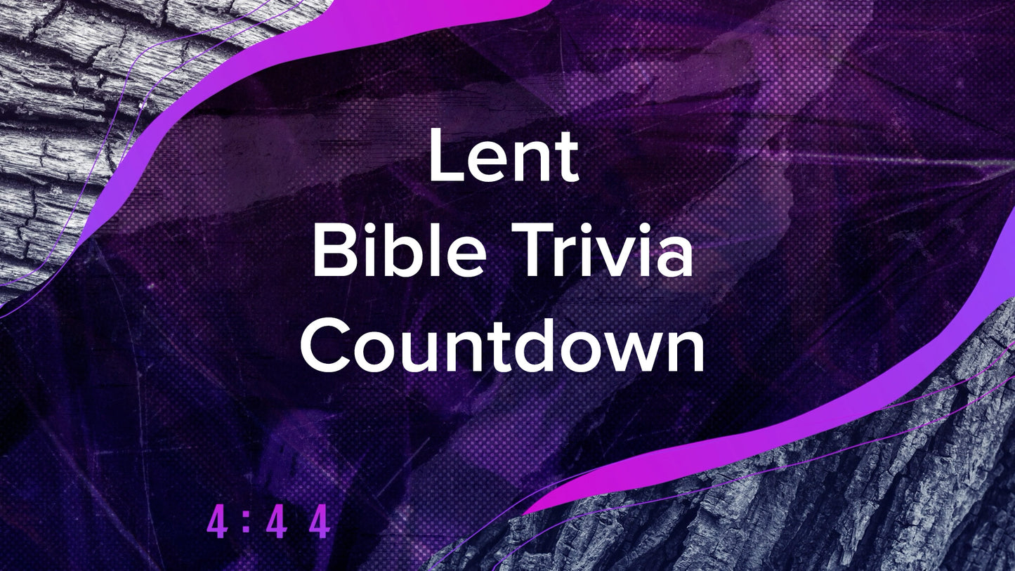 Vibrant Lent Trivia Countdown