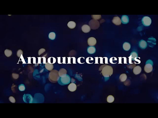 Christmas Lights: Announcements