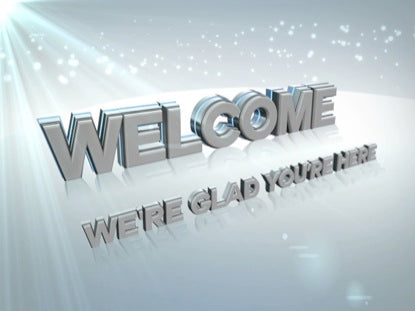 Clean White Welcome Animated