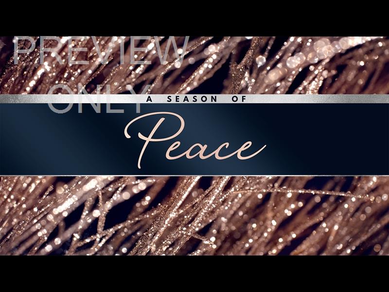 Christmas Gold Peace Still