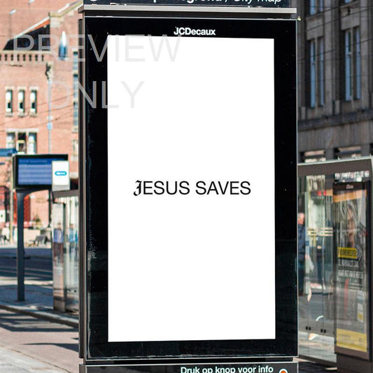 Jesus Saves: Social Graphic Title