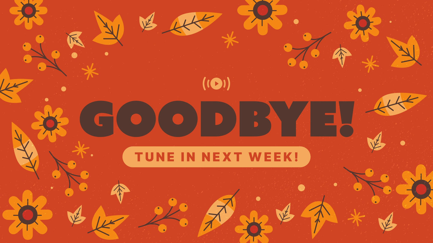 Thanksgiving Leaves Exit Stream Still