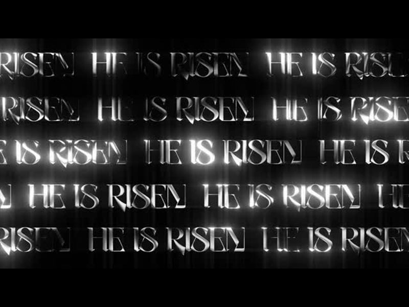 Lttrs He Is Risen Bw Wall